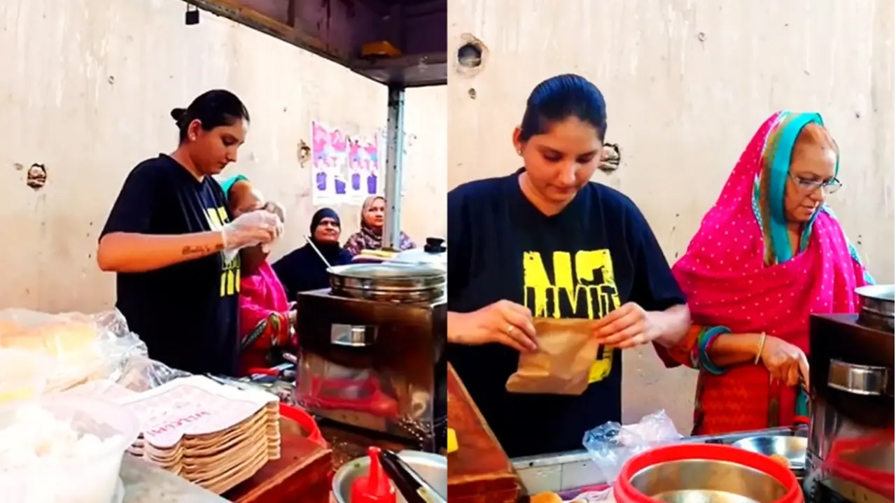 Pakistani Vada Pav Girl