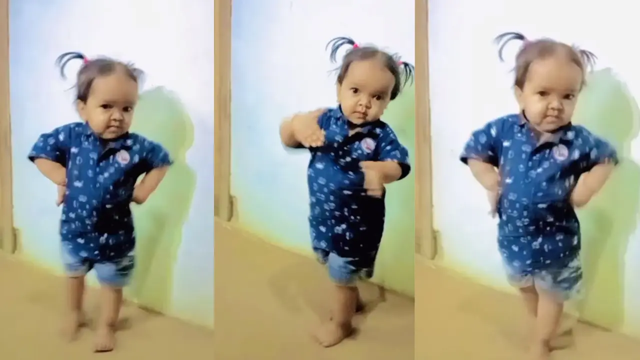 आजा वे माही तेरा रस्ता...लता के गाने पर बच्ची ने किया मस्त-मस्त डांस, देखते ही थिरकने लगेंगे, VIDEO little girl dance viral video