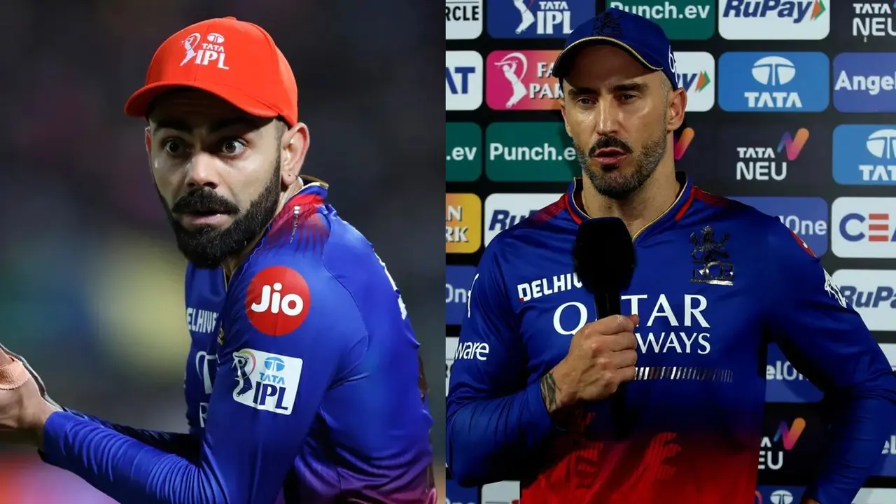 rcb captain faf du plessis and virat kohli