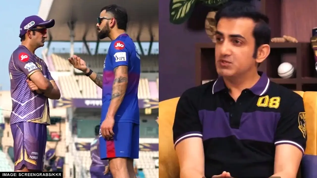 gautam gambhir friendly talk with virat kohli
