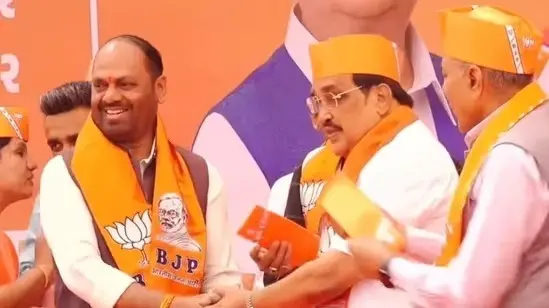 Congress Rajya Sabha MP Naran Rathwa joins BJP