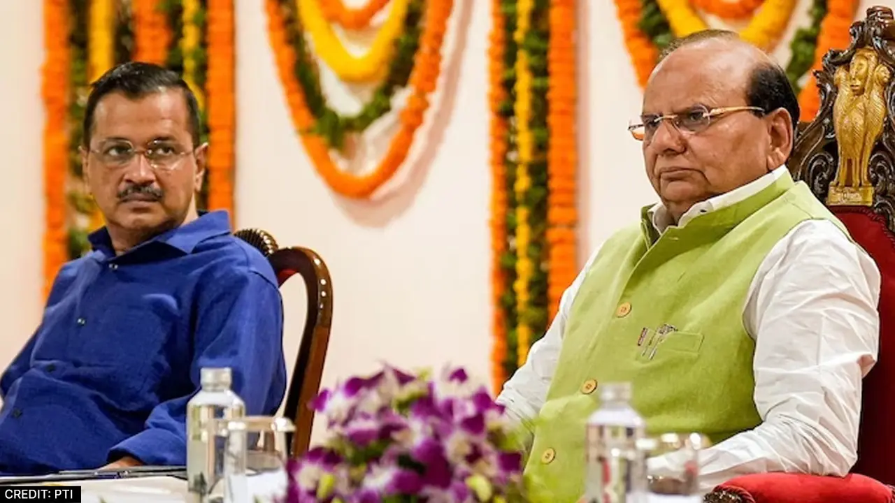 Delhi LG VK Saxena, AAP Convenor Arvind Kejriwal