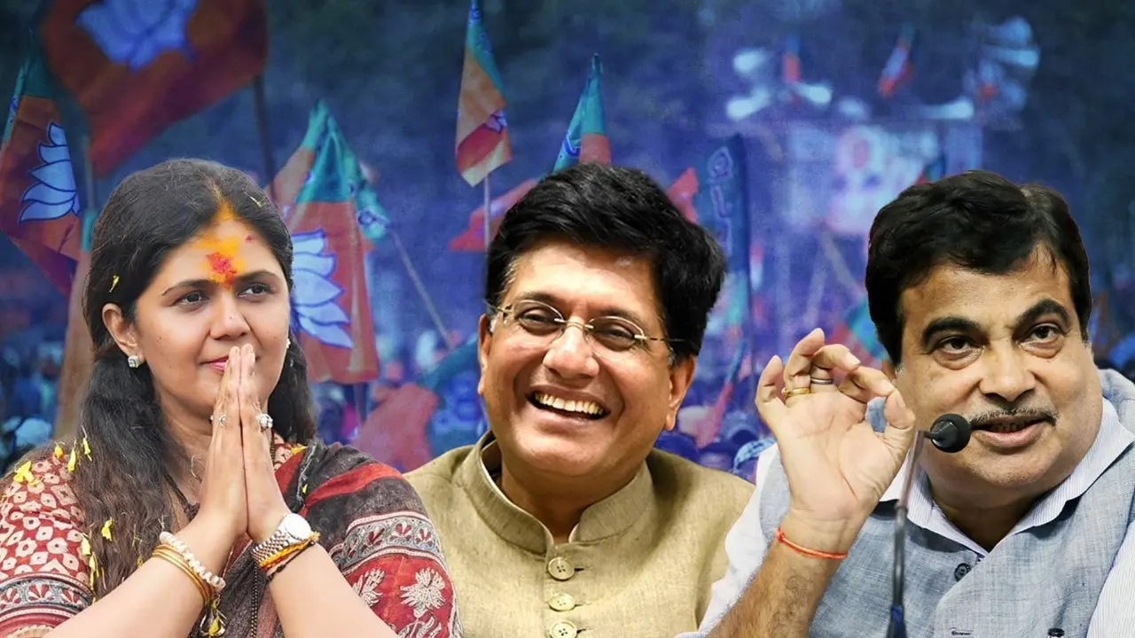 Nitin Gadkari, pankaja Munde, Piyush Goyal