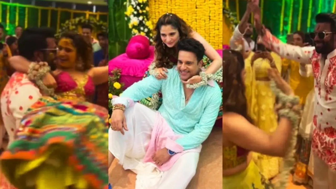 Aarti singh haldi ceremony