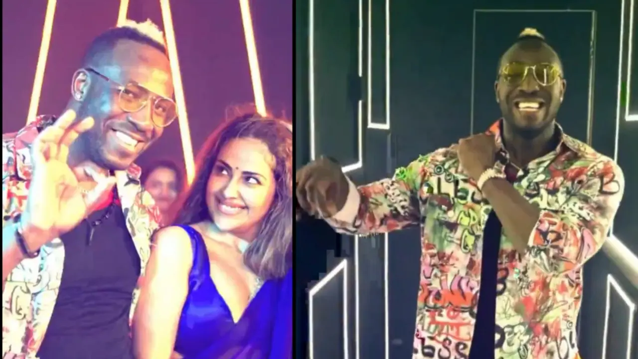 andre russell with avika gor