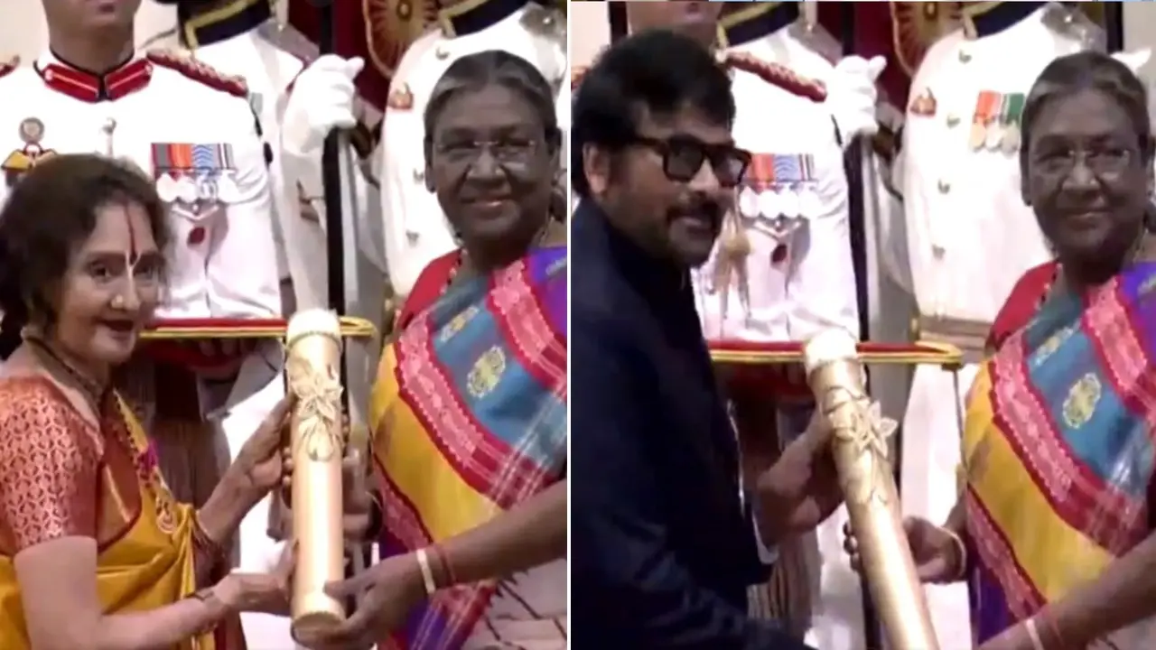 Chiranjeevi, Vyjayanti Mala honored with Padma Vibhushan