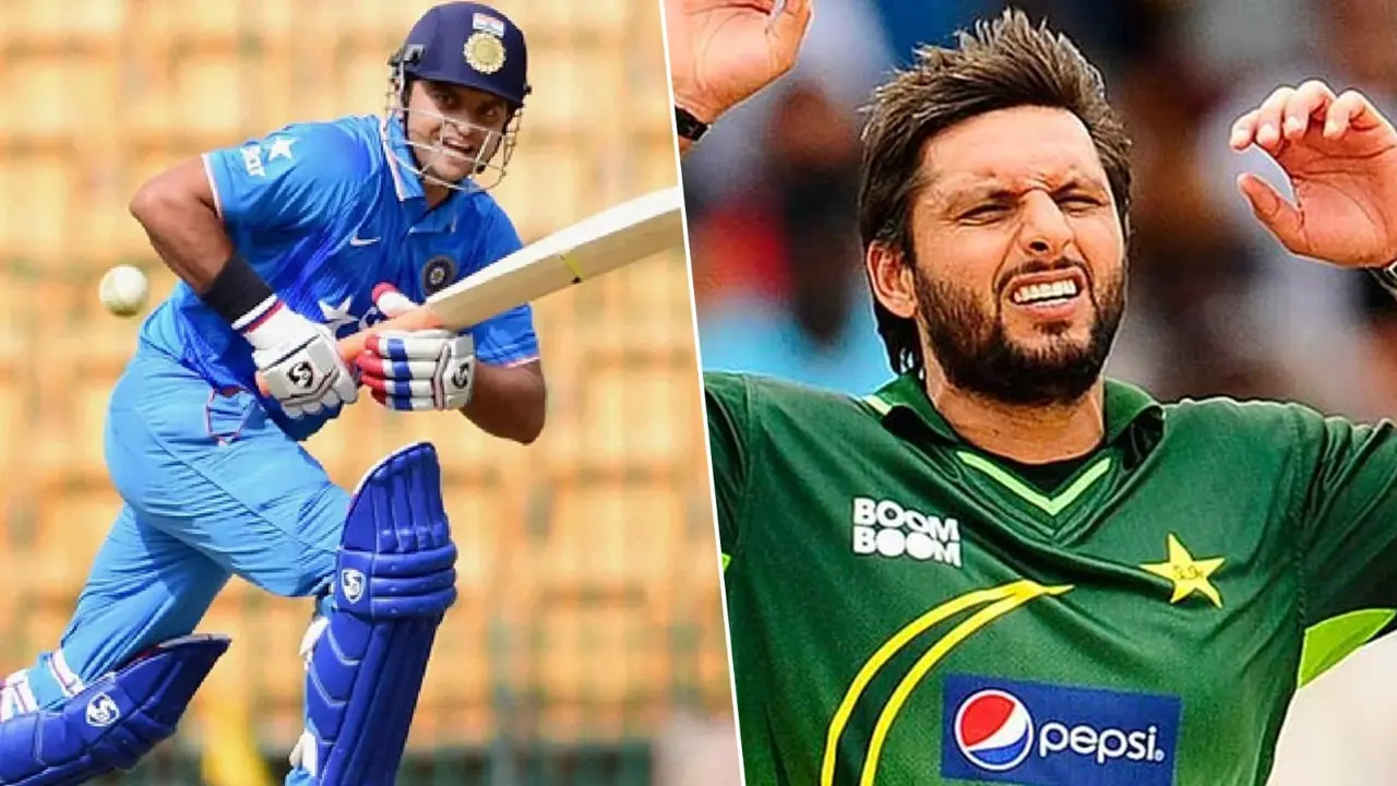 Suresh Raina and Shahid Afridi