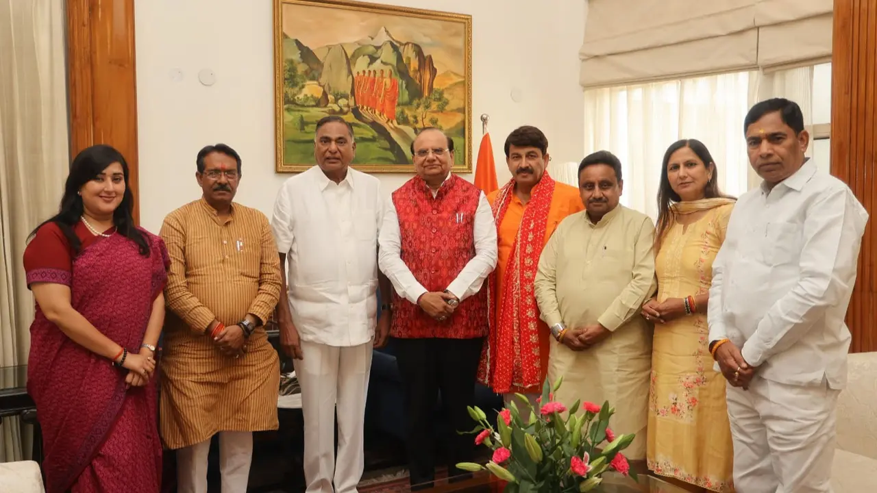 BJP MPs from Delhi met Lieutenant Governor Saxena