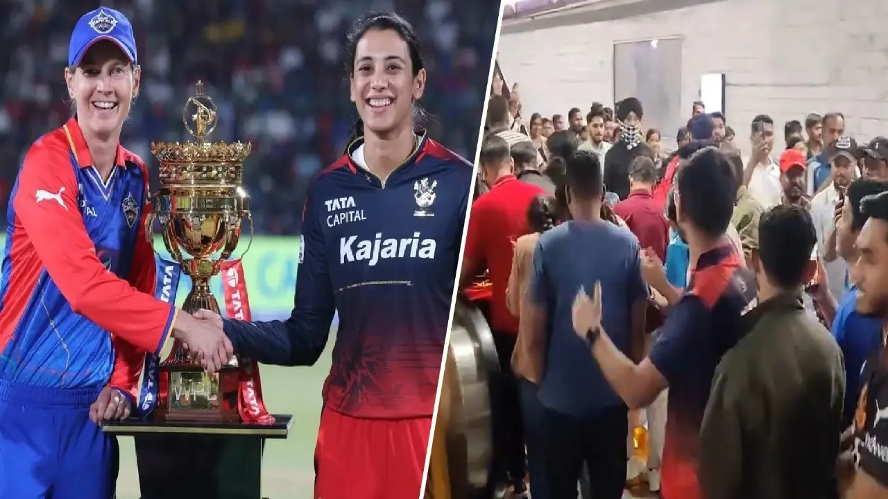 Rush at Delhi Metro Station for WPL 2024 Final