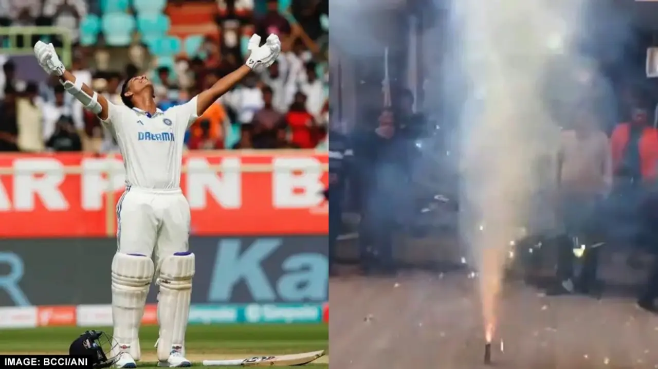 Yashasvi Jaiswal Double Century Celebration at Bhadohi