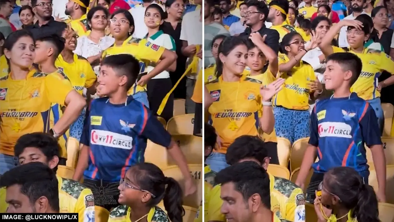 Young lsg fan tease csk girl viral video