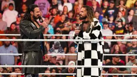 Drew McIntyre and Seth Rollins
