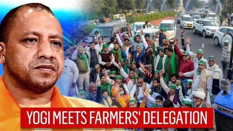 Yogi Adityanath meets farmers' delegation in UP, assures continual increase in income Yogi meets farmers' delegation from western UP, ensures 'farmers income will be doubled'