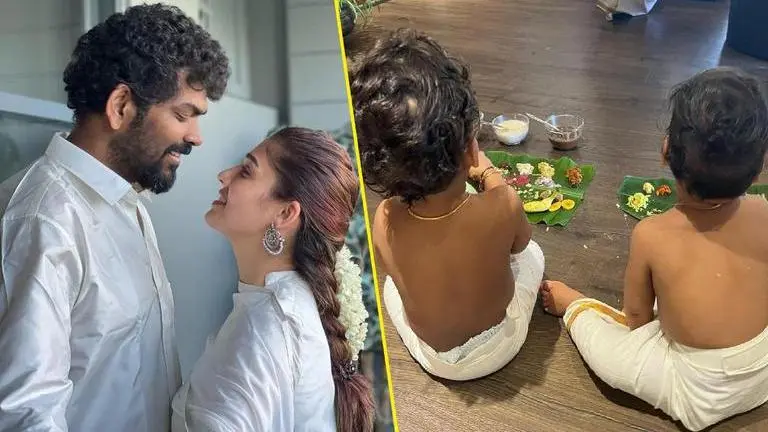 Nayanthara celebrates Onam with Vignesh Shivan, twin sons ahead of Jawan release | Photos Nayanthara