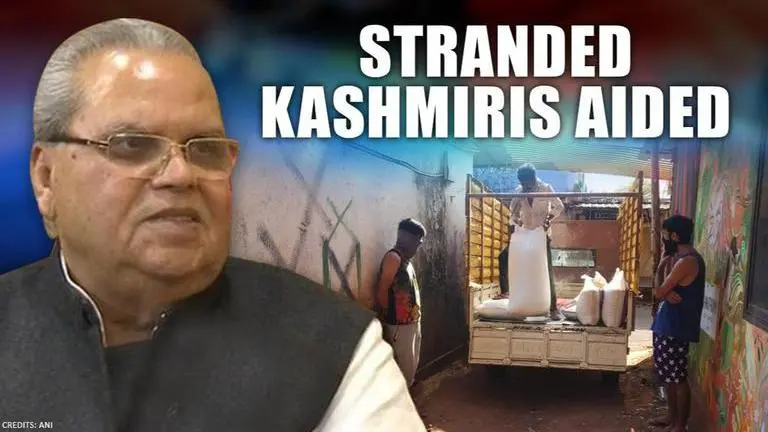 Guv of Goa Satya Pal Malik aids Kashmiris stranded in Goa, distributes packets of ration Satya Pal Malik