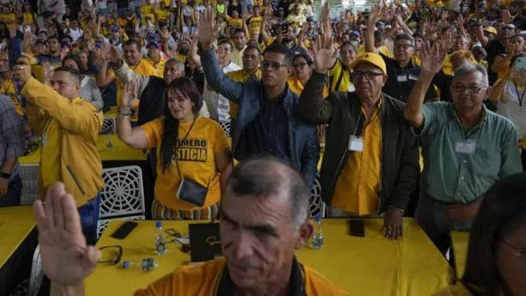 Opponents compete to square off against Venezuela's powerful leader ...