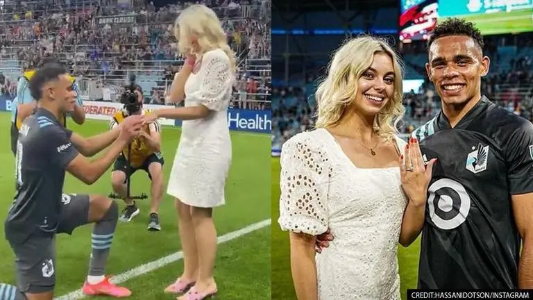 American footballer Hassani Dotson proposes to girlfriend on pitch; video goes viral American footballer