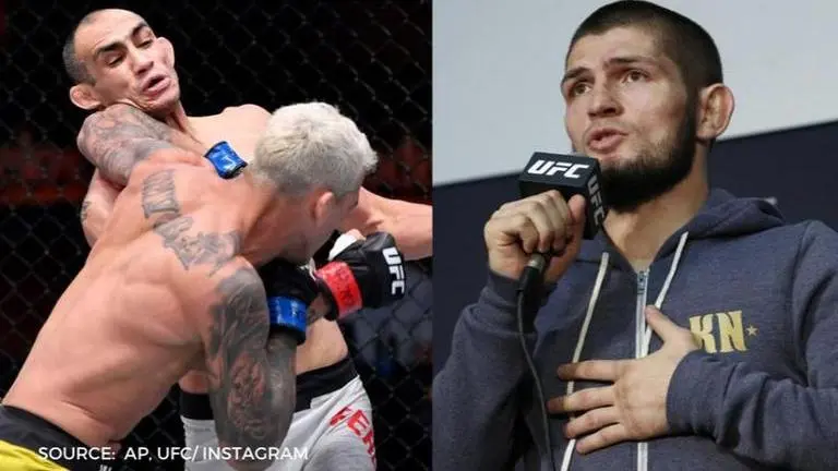 Khabib Nurmagomedov predicted Tony Ferguson was “finished” prior to Oliveira loss: Watch Khabib Nurmagomedov