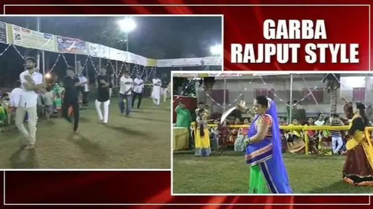 Rajput community plays Garba with swords in Gujarat's Bharuch Rajput