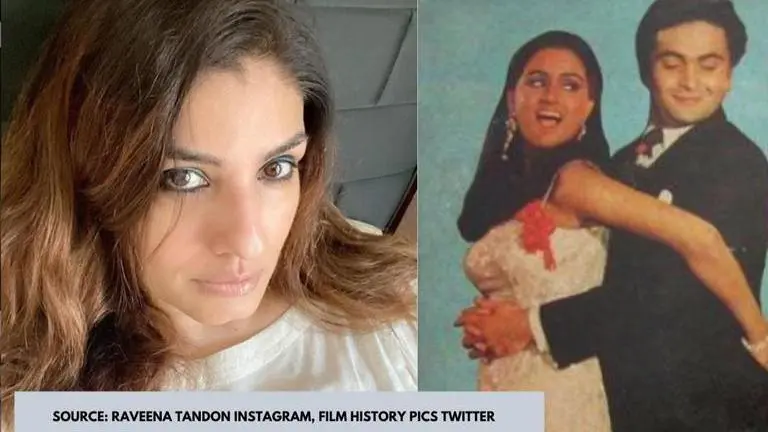 Raveena Tandon shares fond memories from Rishi Kapoor’s film 'Rahi Badal Gaye’ raveena tandon