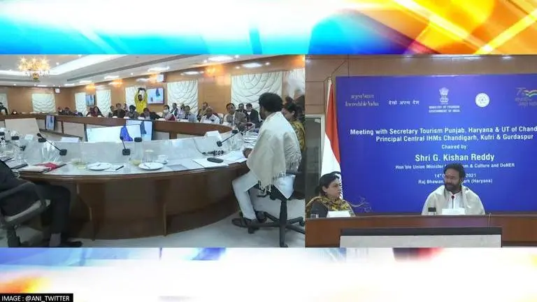 Tourism Min meets Punjab, Haryana & Chandigarh officials; talks ASI monuments' footfall G Kishan Reddy