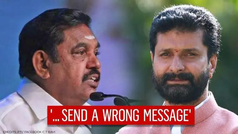 EPS, CT Ravi at crossroads over AIADMK's move to withdraw cases on protestors in TN EPS