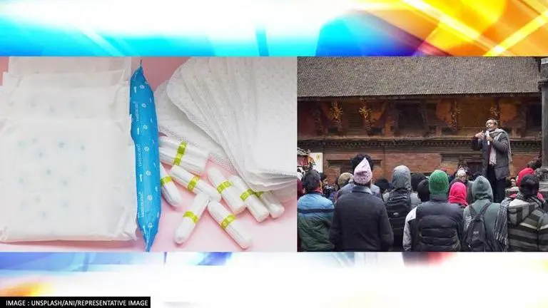 Nepal: Youth activists demonstrate against imposition of luxury tax on menstrual products Nepal