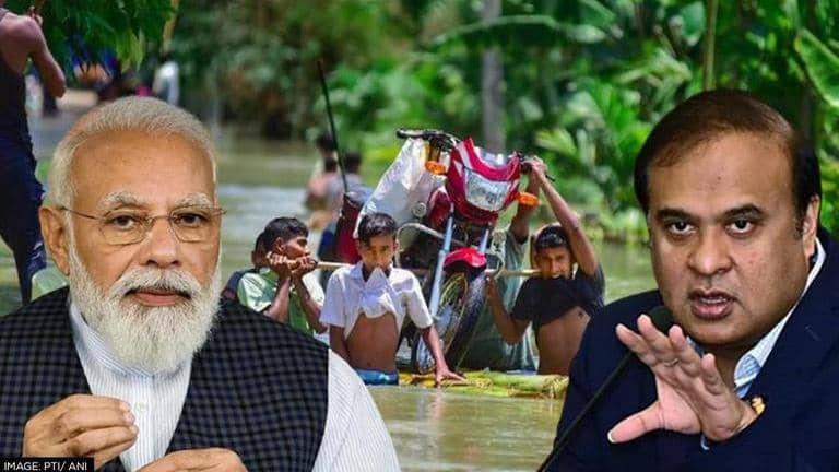 PM Modi calls CM Himanta Biswas Sarma to enquire about Assam floods ...