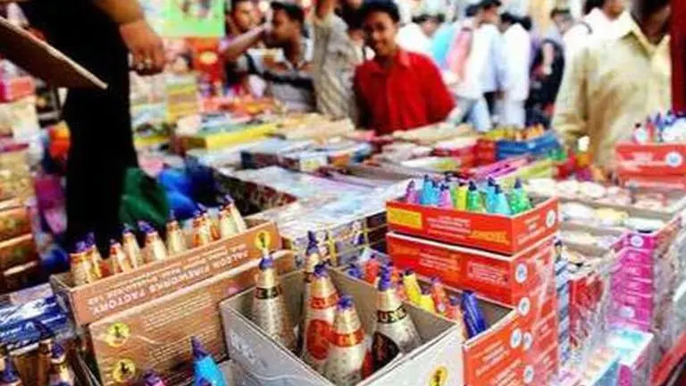 Diwali: No fireworks at 'Bazi Bazar' as rain causes dip in sales Diwali