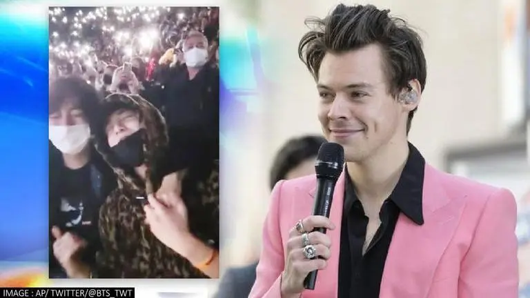 Harry Styles' got new fans? Watch as BTS members sway at his LA concert BTS, harry styles
