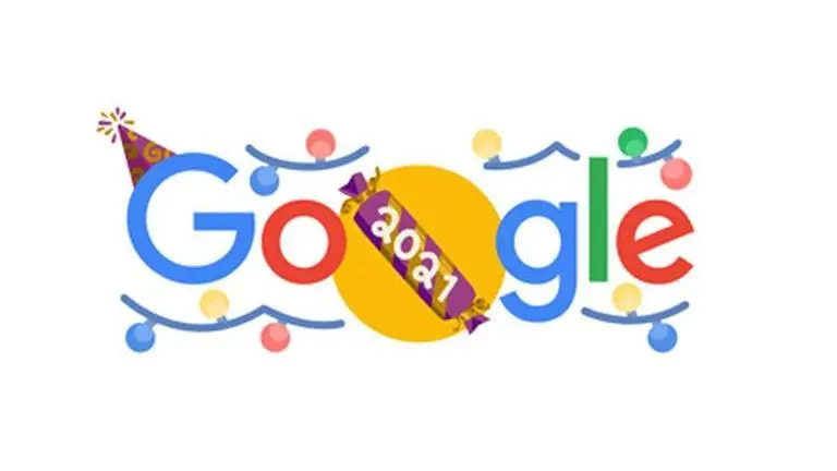New Year's Eve 2021: Google Doodle marks year-end with giant lights, candies and confetti Google Doodle New Year eve