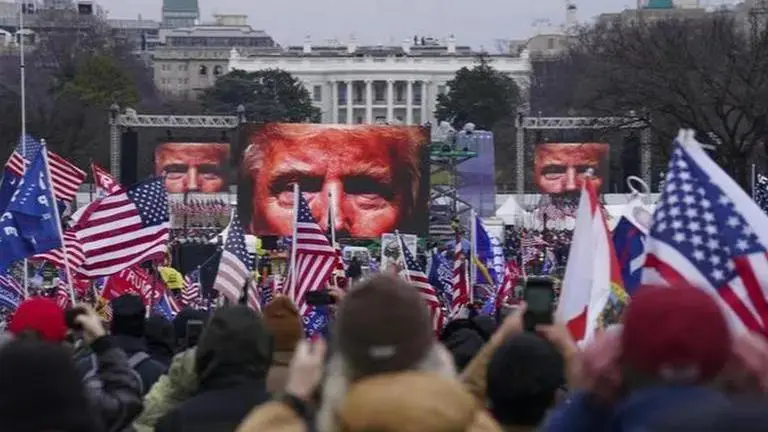 Trump faces backlash for featuring Jan 6 rioter & alleged 'Nazi sympathizer' in his rally Trump