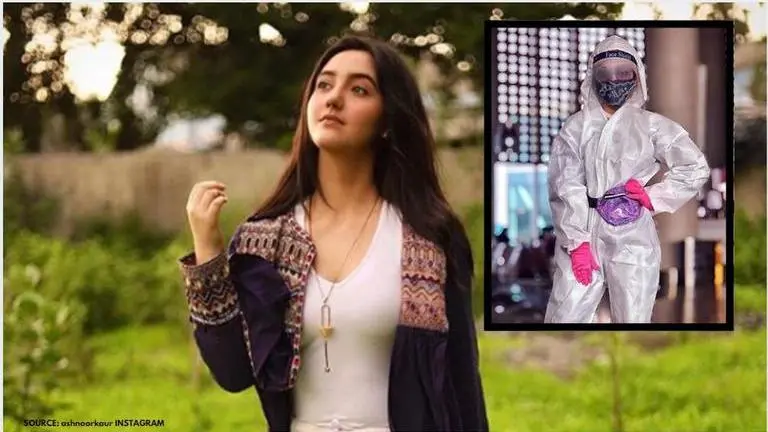 Ashnoor Kaur jets off to Chandigarh donning PPE kit; says 'Accepting new normal' Ashnoor Kaur