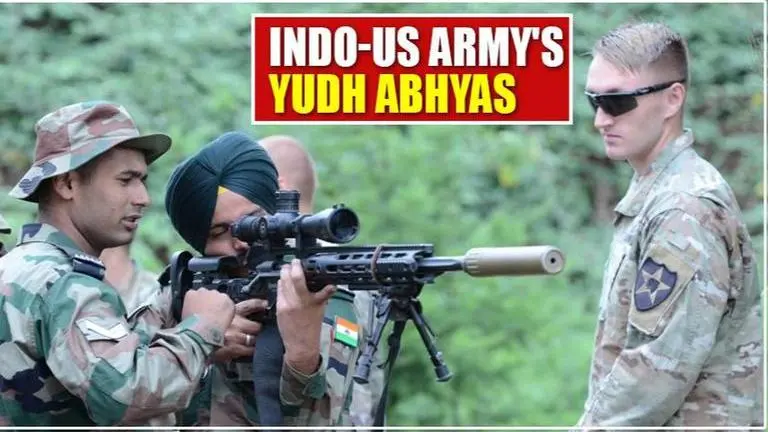 Indian and US militaries carry out joint-exercise Yudh Abhyas in US Indian Army