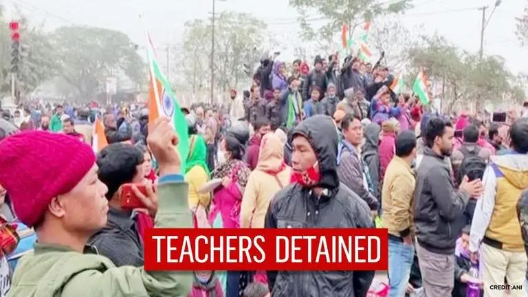 Tripura police uses Water cannons and tear gas on sacked teachers; Section 144 imposed Agartala
