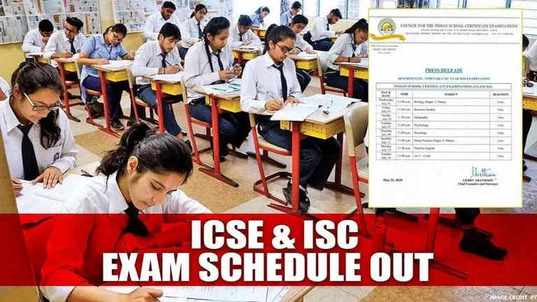 ICSE Class 10 & ISC Class 12 exam timetable out; rescheduled between July 1 and July 14 ICSE Exam