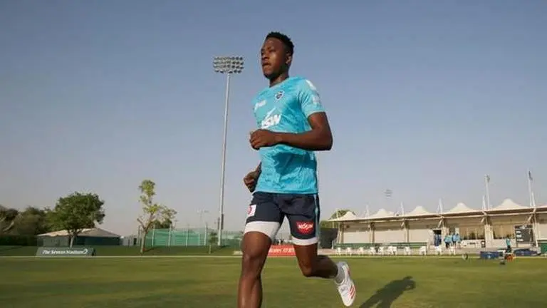 IPL 2020: Kagiso Rabada joins his first training session with Delhi Capitals Kagiso Rabada joins Delhi Capitals in his first training session