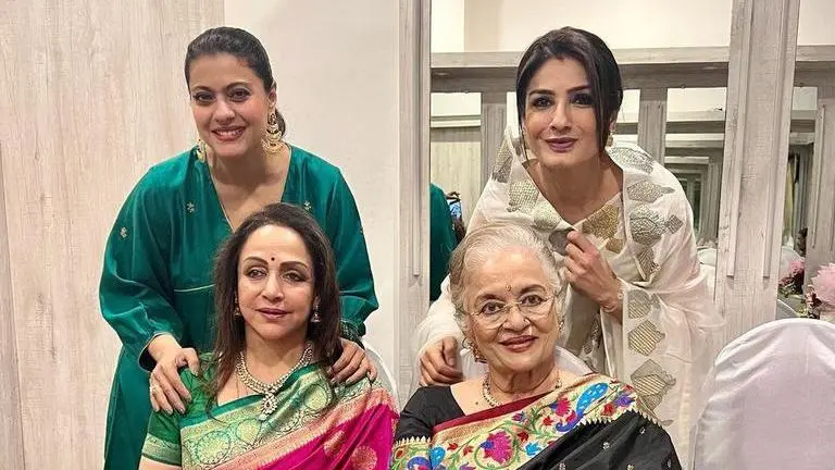 Raveena, Kajol, Hema Malini gather to mark Lata Mangeshkar’s first death anniversary Raveena Tandon