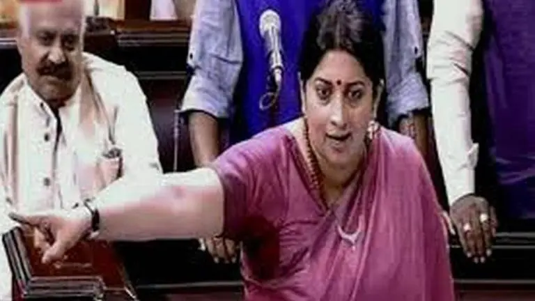 No proposal to increase anganwadi centres: Irani in Rajya Sabha Smriti Irani
