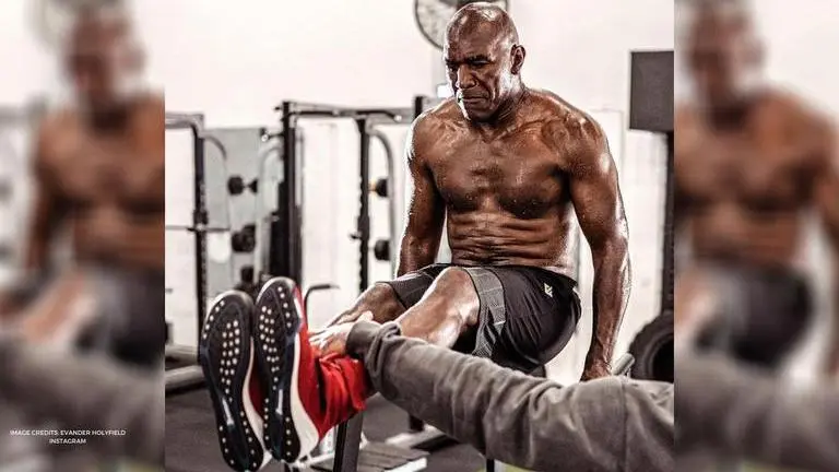 Evander Holyfield boasts stellar transformation as talk of boxing return gathers pace evander holyfield