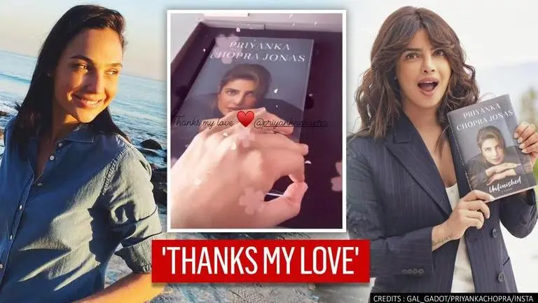 Gal Gadot shares unboxing video of Priyanka Chopra's memoir 'Unfinished'; watch Gal Gadot