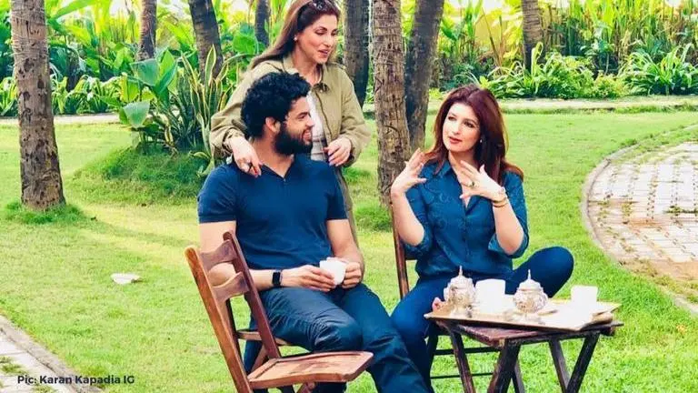 Twinkle Khanna wishes cousin Karan Kapadia on his birthday with monochrome picture Twinkle Khanna
