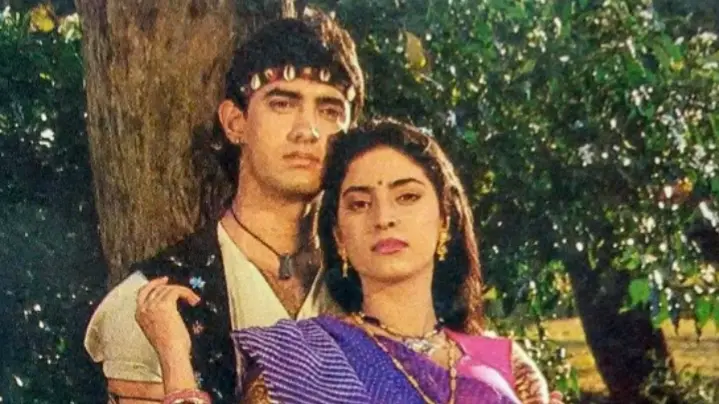 Aamir and Juhi