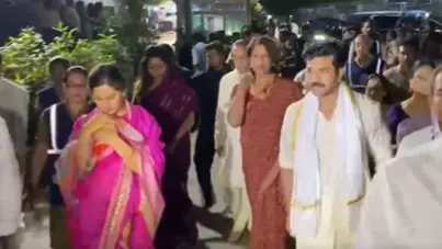 Ram Charan Visits Tirupati Temple With Wife Upasana, Daughter Klin Kaara On Birthday | Watch Ram Charan in Tirumala