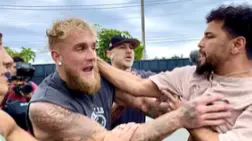 After a dramatic push and shove episode Indian boxer Neeraj Goyat signs with Jake Paul's promotion Neeraj Goyat vs Jake Paul