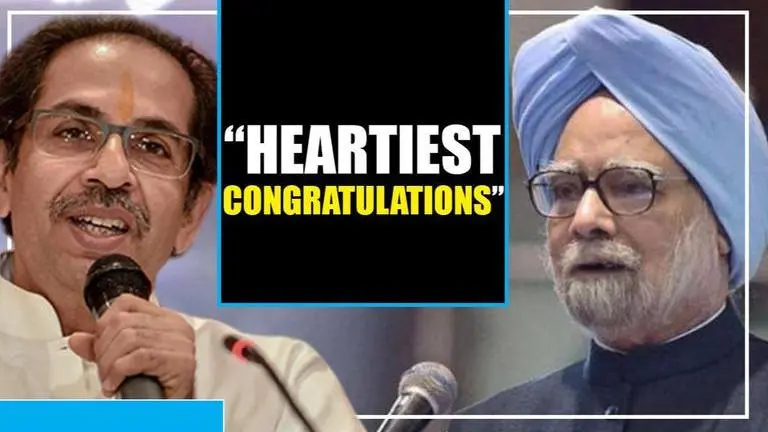 Manmohan Singh writes a letter to Uddhav Thackeray, congratulating the CM of Maharashtra Uddhav Thackeray
