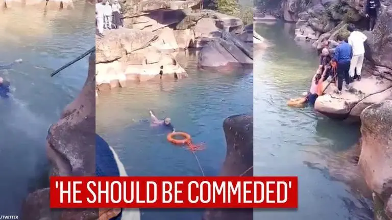 UK diplomat dives into river to save drowning woman, embassy in China 'immensely proud' UK diplomat saves drowning Chinese woman, Beijing lauds his courage