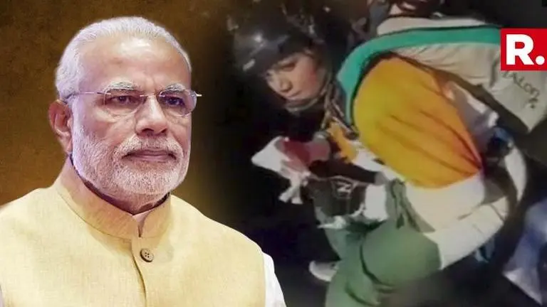 Is this daredevil stunt the most crazy birthday wish PM Narendra Modi got on his 68th birthday? Is this daredevil stunt the most crazy birthday wish PM Narendra Modi got on his 68th birthday?