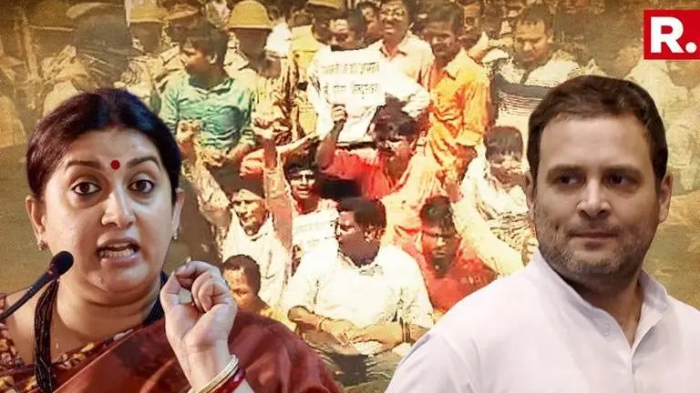 After protests erupt in Amethi against Rahul Gandhi, Union Minister Smriti Irani says, 'discarding of the Congress President was long awaited by Amethi people' After protests erupt in Amethi against Rahul Gandhi, Union Minister Smriti Irani says, 'discarding of the Congress President was long awaited by Amethi people'