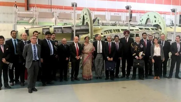 Defence Minister Nirmala Sitharaman visits Dassault Aviation plant in France Defence Minister Nirmala Sitharaman visits Dassault Aviation plant in France